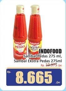 Promo Harga Indofood Sambal Pedas, Ekstra Pedas 275 ml - Hari Hari