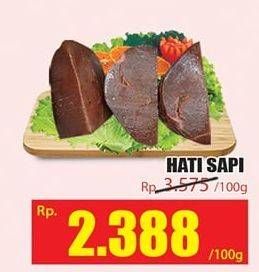 Promo Harga Beef Liver (Hati Sapi) per 100 gr - Hari Hari