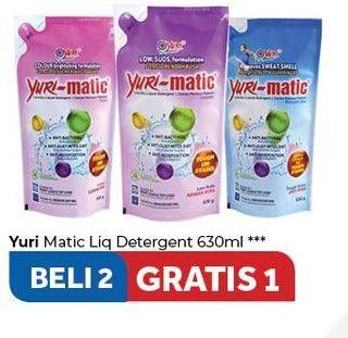 Promo Harga YURI MATIC Detergent Liquid 630 gr - Carrefour