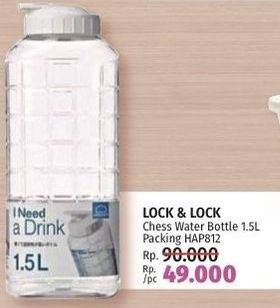 Promo Harga Lock & Lock Chess Water Bottle HAP812 1500 ml - LotteMart
