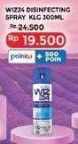 Promo Harga Wiz 24 Disinfectant Spray Surface & Air 300 ml - Indomaret