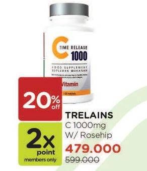 Promo Harga TRELAINS C 1000mg  - Watsons