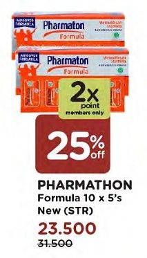 Promo Harga PHARMATON FORMULA Multivitamin Tablet 5 pcs - Watsons