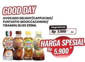 Promo Harga Good Day Coffee Drink Avocado Delight, Originale Cappucino, Funtastic Mocacinno, Tiramisu Bliss 250 ml - Carrefour
