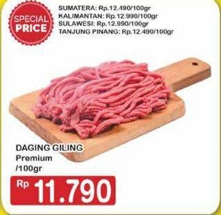 Promo Harga Daging Giling Sapi Premium per 100 gr - Hypermart