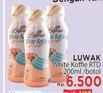 Promo Harga Luwak White Koffie Ready To Drink 200 ml - LotteMart