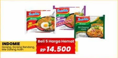 Promo Harga Indomie Mi Goreng Aceh, Rendang, Spesial 85 gr - Yogya