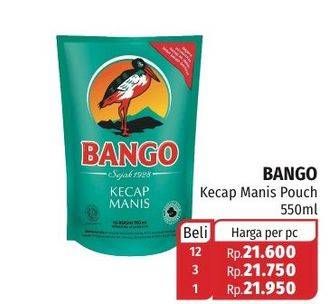 Promo Harga BANGO Kecap Manis 550 ml - Lotte Grosir