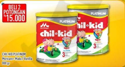 Promo Harga MORINAGA Chil Kid Platinum Madu, Vanilla per 2 kaleng 800 gr - Hypermart
