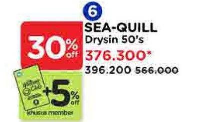 Promo Harga Sea Quill Vitamin Drysin 50 pcs - Watsons