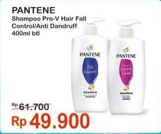 Promo Harga Pantene Shampoo Hair Fall Control, Anti Dandruff 400 ml - Indomaret