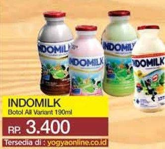 Promo Harga INDOMILK Susu Cair Botol All Variants 190 ml - Yogya