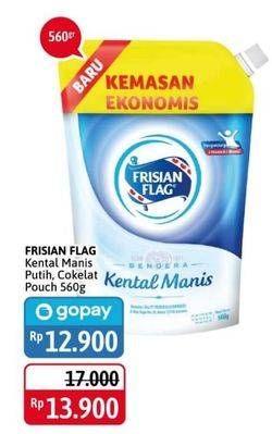 Promo Harga FRISIAN FLAG Susu Kental Manis Putih, Cokelat 560 gr - Alfamidi