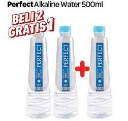 Promo Harga PERFECT Alkaline Water 500 ml - Carrefour