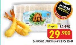 Promo Harga 365 Udang Lapis Tepung per 10 pcs 230 gr - Superindo