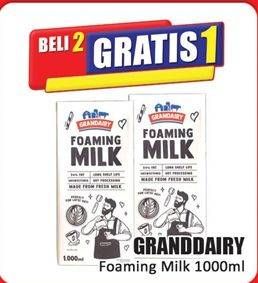 Promo Harga Grandairy Foaming Milk  1000 ml - Hari Hari