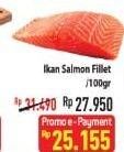 Promo Harga Salmon Fillet per 100 gr - Hypermart