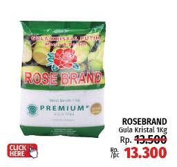 Promo Harga Rose Brand Gula Kristal Putih Premium 1000 gr - LotteMart