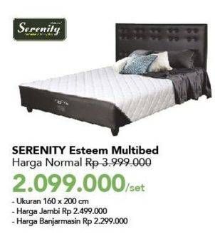 Promo Harga SERENITY Esteem Multibed 160x200cm  - Carrefour