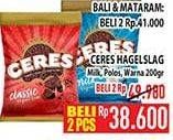 Promo Harga Ceres Hagelslag Rice Choco Milk, Classic, Festive 200 gr - Hypermart