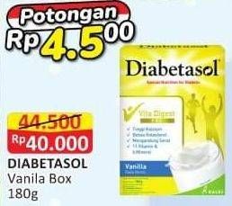 Promo Harga DIABETASOL Special Nutrition for Diabetic Vanilla 180 gr - Alfamart
