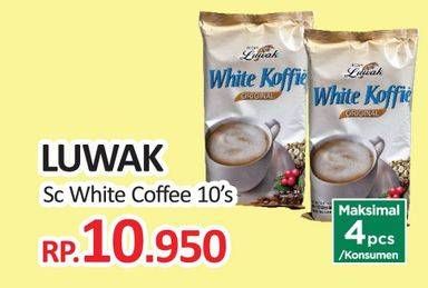 Promo Harga Luwak White Koffie per 10 sachet 20 gr - Yogya
