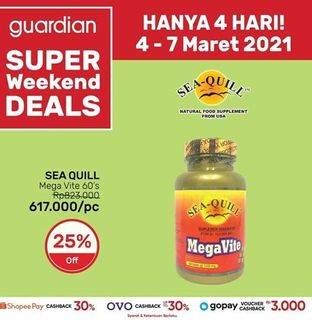 Promo Harga SEA QUILL MegaVite 60 pcs - Guardian