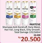Promo Harga PANTENE Shampoo Anti Dandruff, Daily Moisture Renewal, Hair Fall Control, Long Black, Silky Smooth Care, Total Damage Care 135 ml - Alfamidi