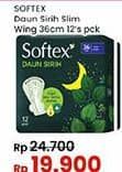 Promo Harga Softex Daun Sirih 36cm 12 pcs - Indomaret