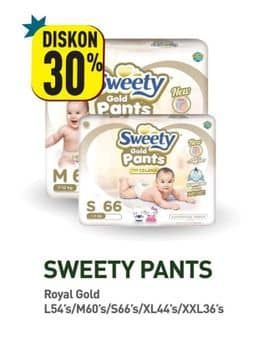 Promo Harga Sweety Gold Pants L54, M60, S66, XL44, XXL36 36 pcs - Hypermart