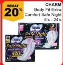 Promo Harga CHARM Body Fit/ Safe Night 6-24s  - Giant