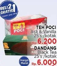 Promo Harga Cap Poci Teh Celup Asli, Vanila 25 pcs - LotteMart