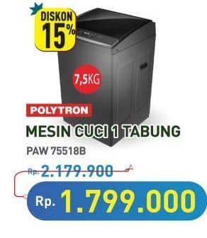 Promo Harga Polytron PAW 75518B  - Hypermart