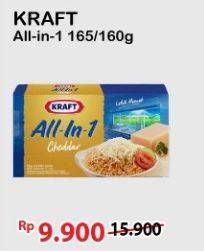 Promo Harga KRAFT All in 1 Cheddar 165 gr - Alfamart