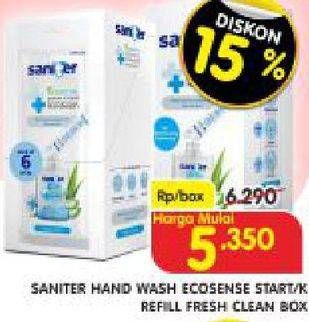 Promo Harga SANITER Hand Wash per 6 sachet 9 gr - Superindo