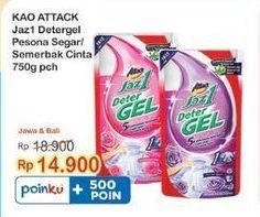 Promo Harga Attack Jaz1 DeterGel Semerbak Cinta, Pesona Segar 750 ml - Indomaret