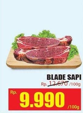 Promo Harga Daging Blade per 100 gr - Hari Hari