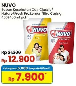 Promo Harga Nuvo Body Wash Nature Protect, Fresh Protect, Care Protect, Total Protect 450 ml - Indomaret