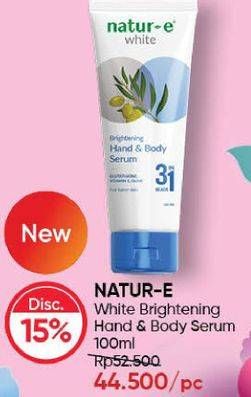 Promo Harga NATUR-E White Brightening Hand & Body Serum 180 ml - Guardian