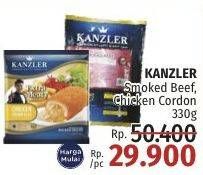 Promo Harga Kanzler Smoked Beef/Chicken Cordon Bleu  - LotteMart