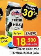 Promo Harga CIMORY Fresh Milk All Variants 950 ml - Superindo