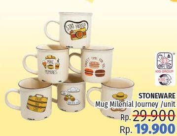 Promo Harga Stoneware Mug Milenial Journey  - LotteMart