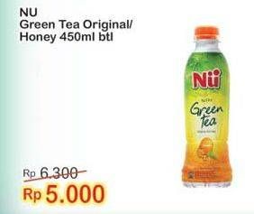 Promo Harga NU Green Tea Original, Honey 450 ml - Indomaret