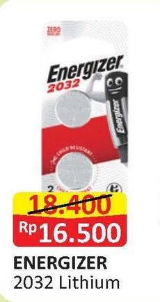 Promo Harga ENERGIZER Coin Battery ECR 2032 BP2  - Alfamart