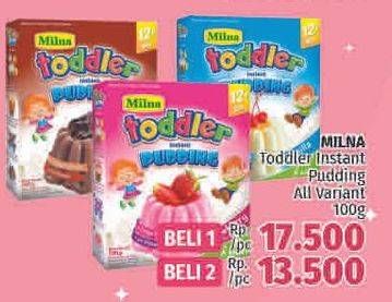 Promo Harga MILNA Toddler Pudding All Variants 100 gr - LotteMart
