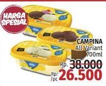 Promo Harga Campina Ice Cream All Variants 700 ml - LotteMart