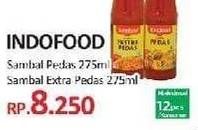 Promo Harga INDOFOOD Sambal Pedas, Ekstra Pedas 275 ml - Yogya