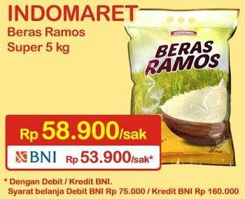 Promo Harga Indomaret Beras Ramos Super 5 kg - Indomaret