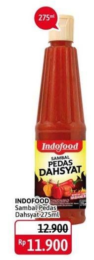 Promo Harga INDOFOOD Sambal Pedas Dahsyat 275 ml - Alfamidi