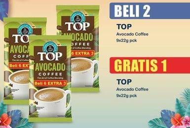 Promo Harga Top Coffee Kopi Avocado per 9 sachet 22 gr - Indomaret